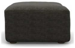 Heart of House Chedworth Fabric Footstool - Charcoal